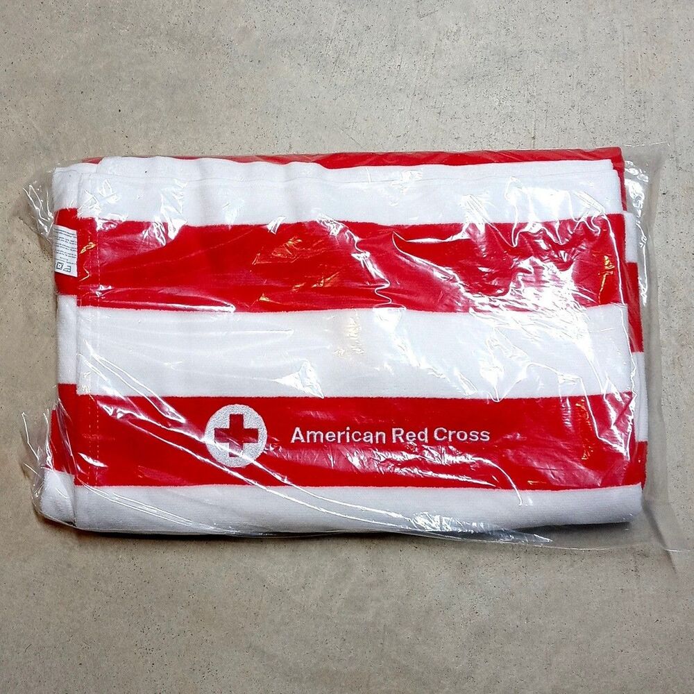 American Red Cross Beach Towel Oversized 40" x 70" NEW & SEALED